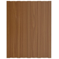 Thumbnail for Dachpaneele 36 Stk. Verzinkter Stahl Braun 60x45 cm