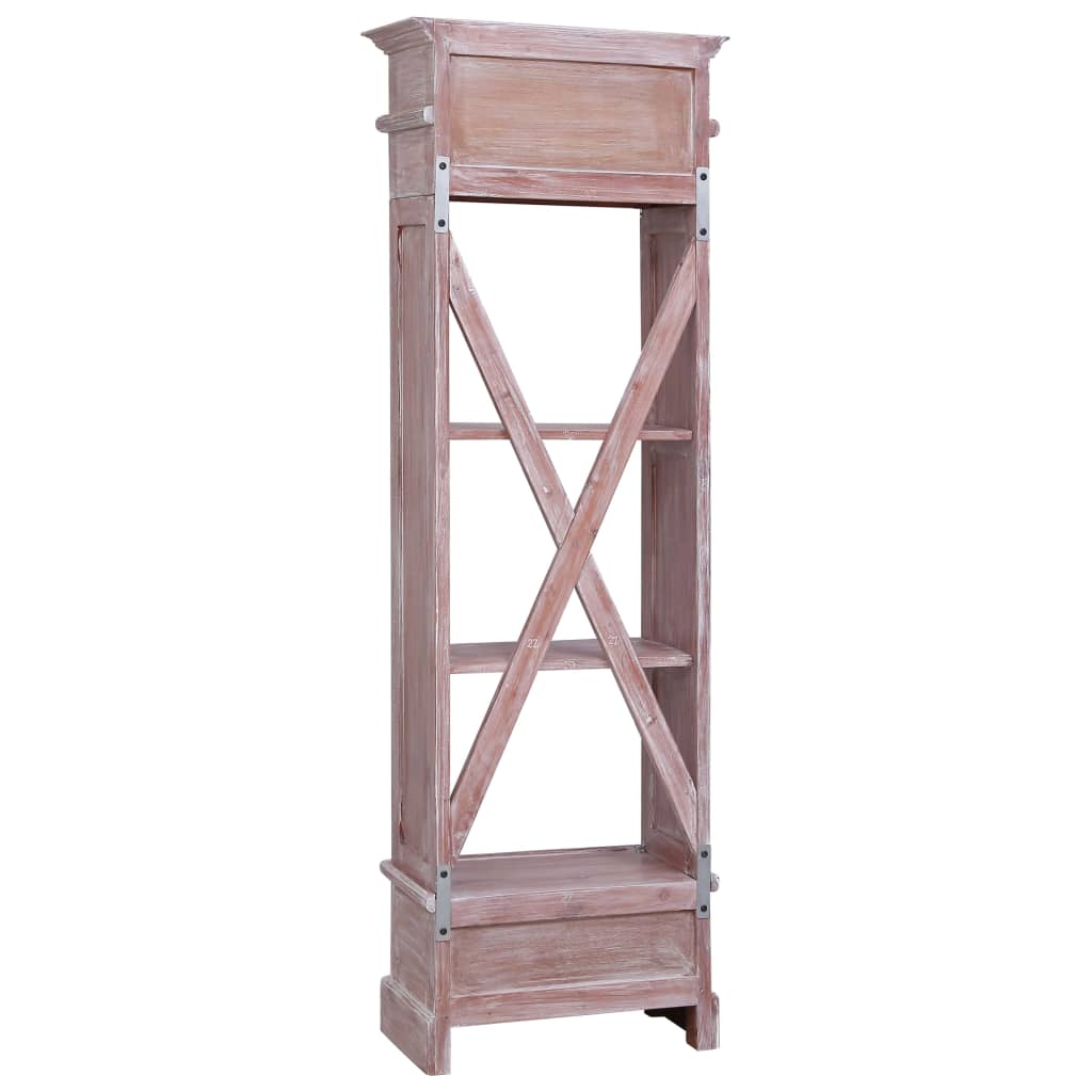 Highboard 60x30x175 cm Massivholz Mahagoni