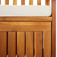 Thumbnail for Truhenbank mit Kissen 148 cm Massivholz Akazie