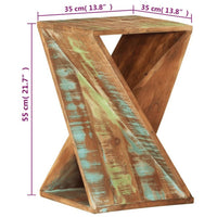 Thumbnail for Beistelltisch 35x35x55 cm Altholz Massiv