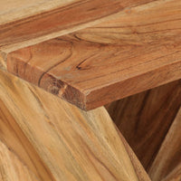 Thumbnail for Beistelltisch 35x35x55 cm Massivholz Akazie