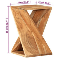 Thumbnail for Beistelltisch 35x35x55 cm Massivholz Akazie