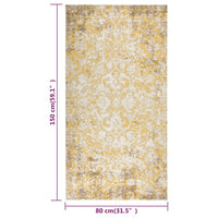 Thumbnail for Outdoor-Teppich Flachgewebe 80x150 cm Gelb