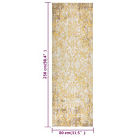 Thumbnail for Outdoor-Teppich Flachgewebe 80x250 cm Gelb