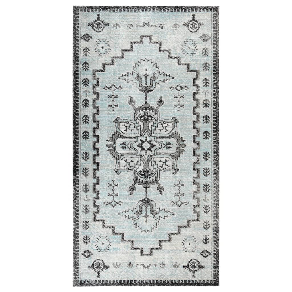 Outdoor-Teppich Flachgewebe 80x150 cm Grün und Grau