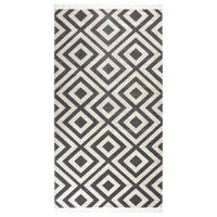 Thumbnail for Outdoor-Teppich Flachgewebe 80x150 cm Hellschwarz und Hellbeige