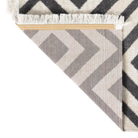 Thumbnail for Outdoor-Teppich Flachgewebe 115x170cm Hellschwarz und Hellbeige