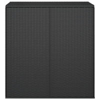 Thumbnail for Garten-Kissenbox PE Rattan 100x49x103,5 cm Schwarz