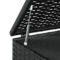 Thumbnail for Garten-Kissenbox PE Rattan 100x49x103,5 cm Schwarz