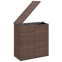 Thumbnail for Garten-Kissenbox PE Rattan 100x49x103,5 cm Braun