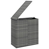 Thumbnail for Garten-Kissenbox PE Rattan 100x49x103,5 cm Grau