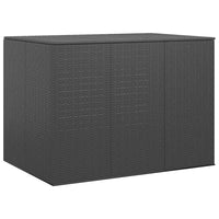 Thumbnail for Garten-Kissenbox PE Rattan 145x100x103 cm Schwarz