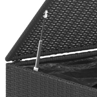 Thumbnail for Garten-Kissenbox PE Rattan 145x100x103 cm Schwarz