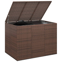 Thumbnail for Garten-Kissenbox PE Rattan 145x100x103 cm Braun
