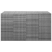 Thumbnail for Garten-Kissenbox PE Rattan 194x100x103 cm Grau
