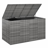Thumbnail for Garten-Kissenbox PE Rattan 194x100x103 cm Grau