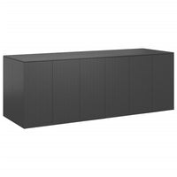 Thumbnail for Garten-Kissenbox PE Rattan 291x100,5x104 cm Schwarz