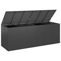 Thumbnail for Garten-Kissenbox PE Rattan 291x100,5x104 cm Schwarz