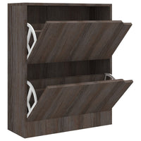Thumbnail for Schuhschrank 2 Türen Grau Sonoma-Eiche 59x24x74 cm Spanplatte