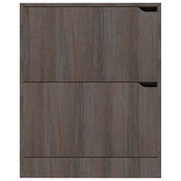 Thumbnail for Schuhschrank 2 Türen Grau Sonoma-Eiche 59x24x74 cm Spanplatte
