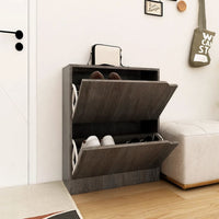 Thumbnail for Schuhschrank 2 Türen Grau Sonoma-Eiche 59x24x74 cm Spanplatte