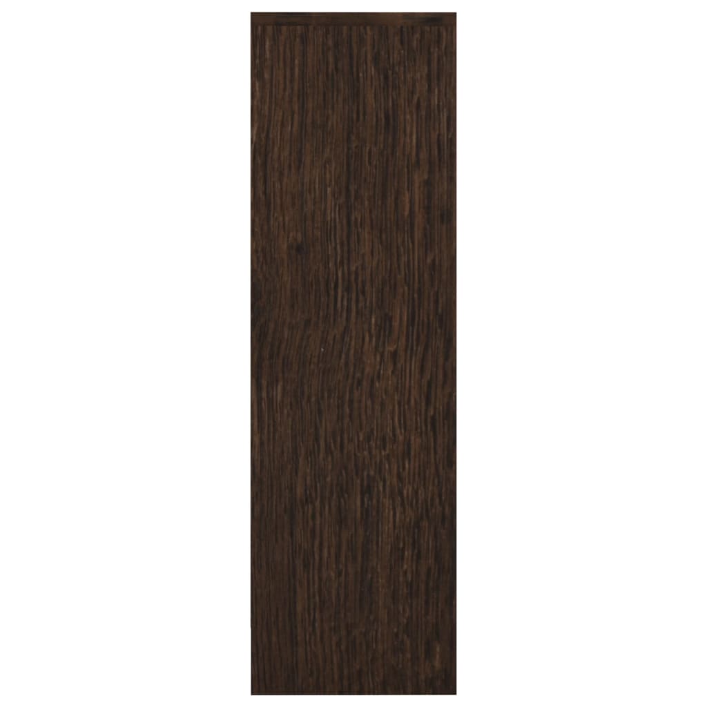 Schuhschrank mit 2 Türen Räuchereiche 59x24x74 cm Spanplatte