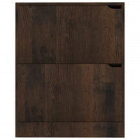 Thumbnail for Schuhschrank mit 2 Türen Räuchereiche 59x24x74 cm Spanplatte