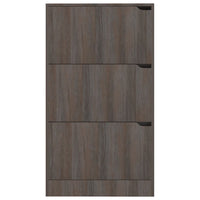 Thumbnail for Schuhschrank 3 Türen Grau Sonoma-Eiche 59x24x105 cm Spanplatte