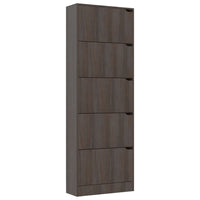 Thumbnail for Schuhschrank 5 Türen Grau Sonoma-Eiche 59x24x167 cm Spanplatte