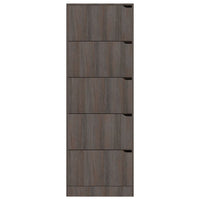 Thumbnail for Schuhschrank 5 Türen Grau Sonoma-Eiche 59x24x167 cm Spanplatte