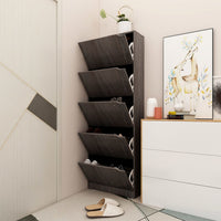 Thumbnail for Schuhschrank 5 Türen Grau Sonoma-Eiche 59x24x167 cm Spanplatte
