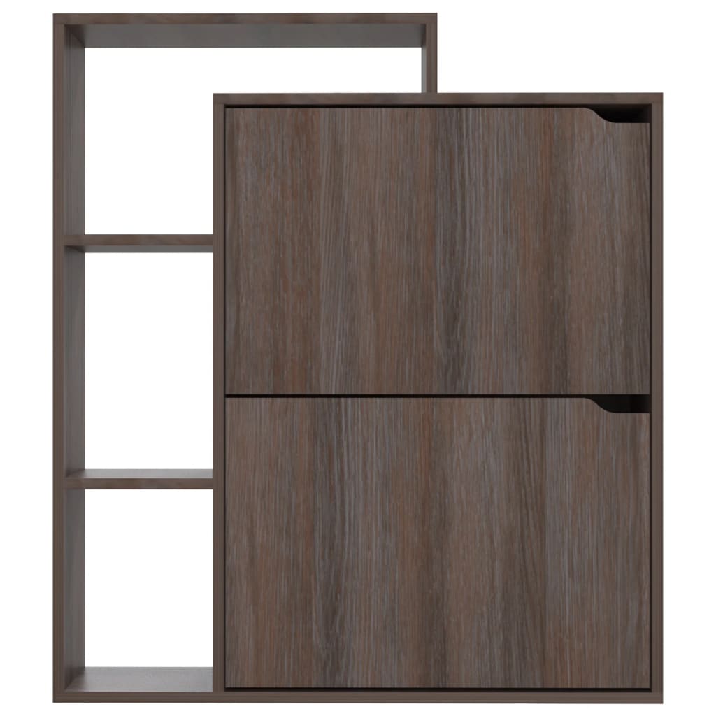 Schuhschrank Grau Sonoma 79,5x24x90,5 cm Spanplatte