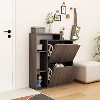 Thumbnail for Schuhschrank Grau Sonoma 79,5x24x90,5 cm Spanplatte