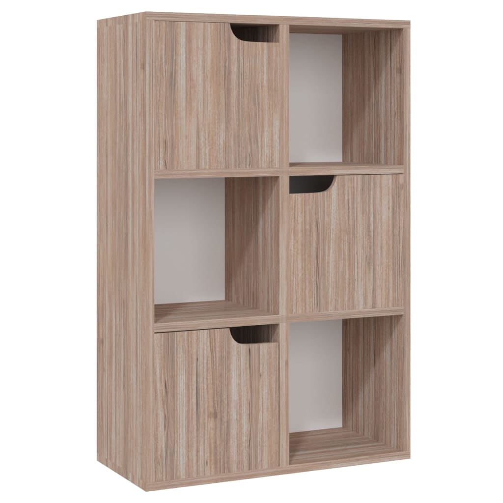 Bücherregal Grau Sonoma-Eiche 60x27,5x88 cm Holzwerkstoff