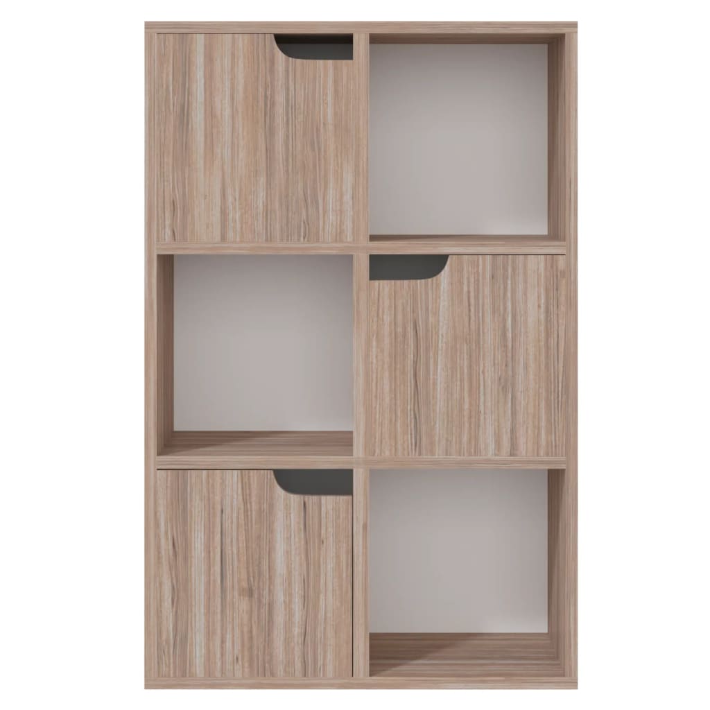 Bücherregal Grau Sonoma-Eiche 60x27,5x88 cm Holzwerkstoff