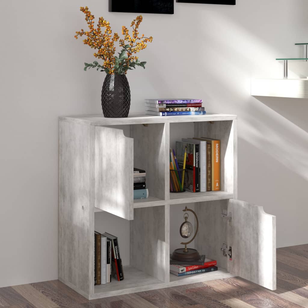 Bücherregal Beton-Optik 60x27,5x59,5 cm Spanplatte