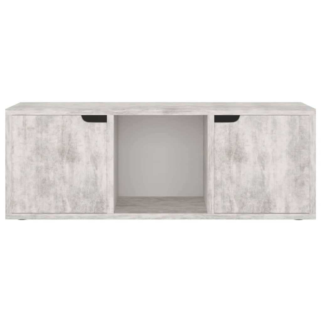 TV-Schrank Beton-Optik 88,5x27,5x30,5 cm Spanplatte