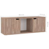 Thumbnail for TV-Schrank Graue Sonoma-Eiche 88,5x27,5x30,5 cm Spanplatte