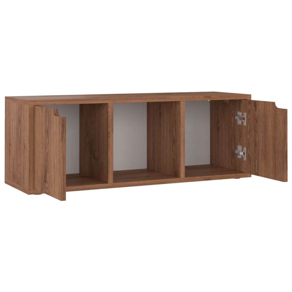 TV-Schrank Braune Eiche 88,5x27,5x30,5 cm Spanplatte
