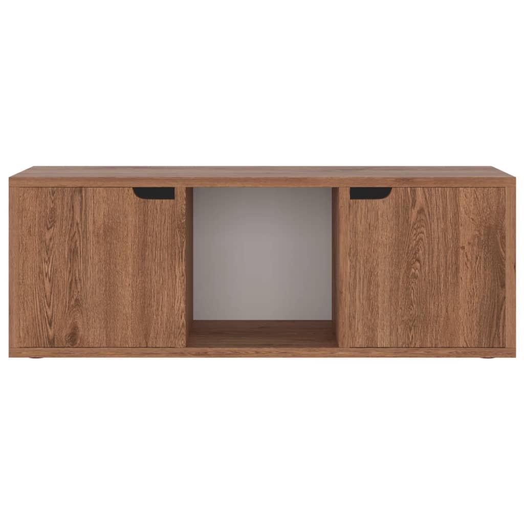 TV-Schrank Braune Eiche 88,5x27,5x30,5 cm Spanplatte