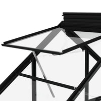 Thumbnail for Glas Gewächshaus Anthrazit 155x395,5x191 cm Aluminium
