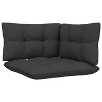 Thumbnail for 3-tlg. Garten-Lounge-Set mit Kissen Grau Kiefer Massivholz