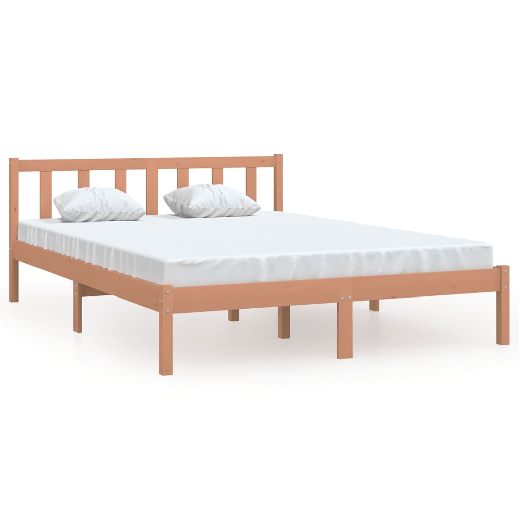 Massivholzbett Honigbraun 120x190 cm 4FT Small Double