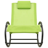 Thumbnail for Sonnenliege mit Kissen Stahl und Textilene Grün