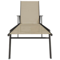 Thumbnail for Sonnenliege Stahl und Textilene Creme