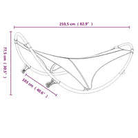 Thumbnail for Schaukelliege mit Rollen Stahl & Textilene Schwarz