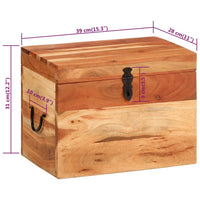 Thumbnail for Aufbewahrungsbox 39x28x31 cm Massivholz Akazie