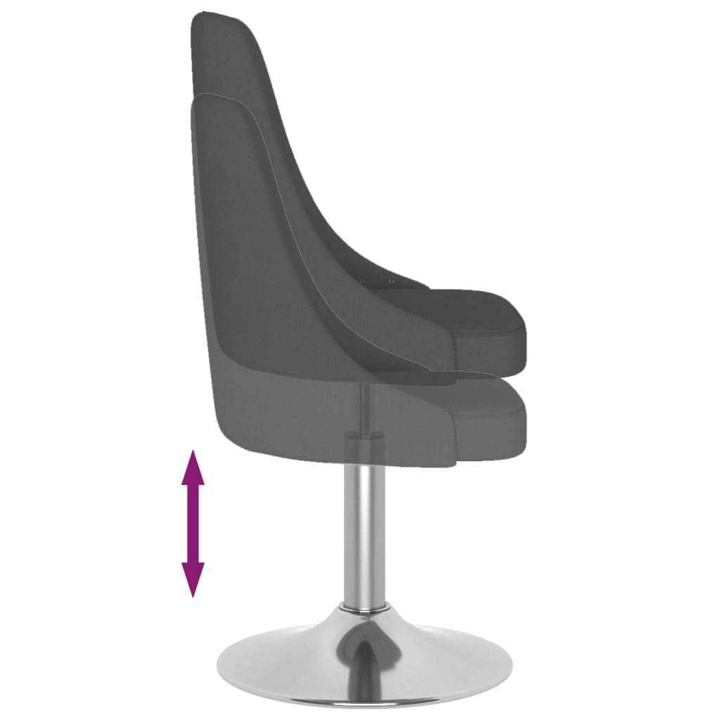 Barhocker Dunkelgrau Stoff