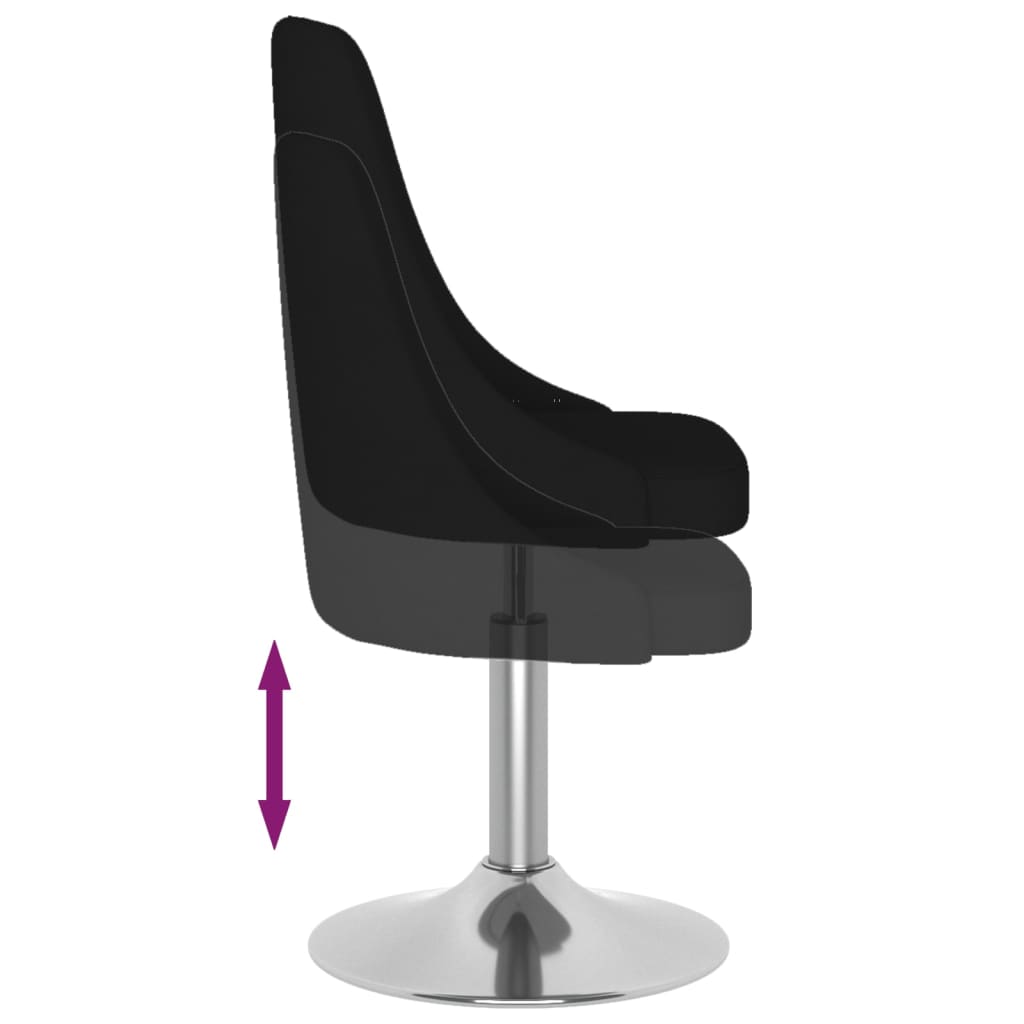 Barhocker Schwarz Stoff