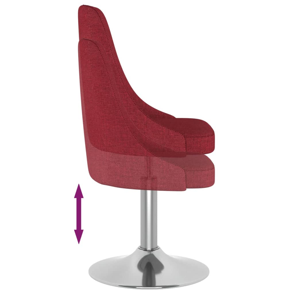 Barhocker Weinrot Stoff